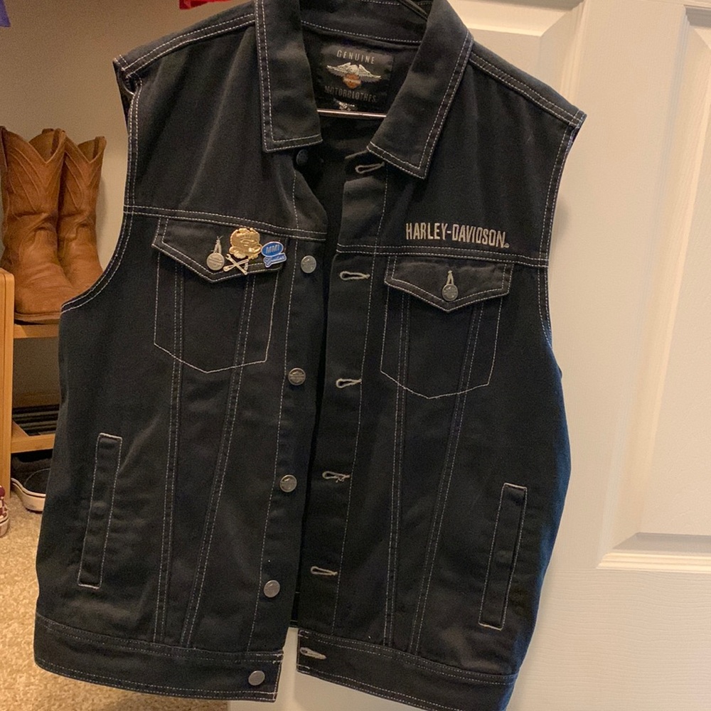 Harley-Davidson Vintage Style Denim Vest